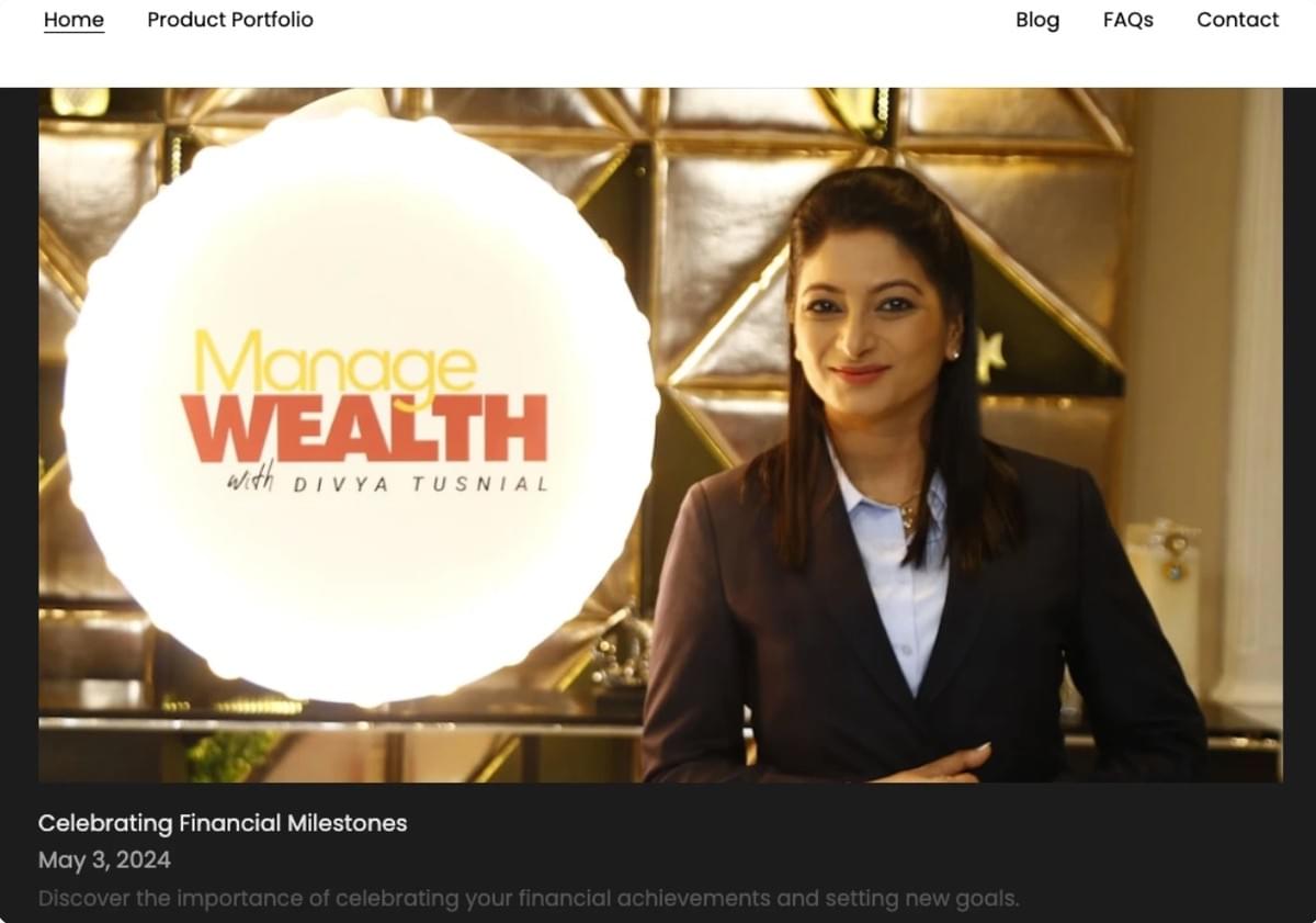 Financieel blog van Strikingly