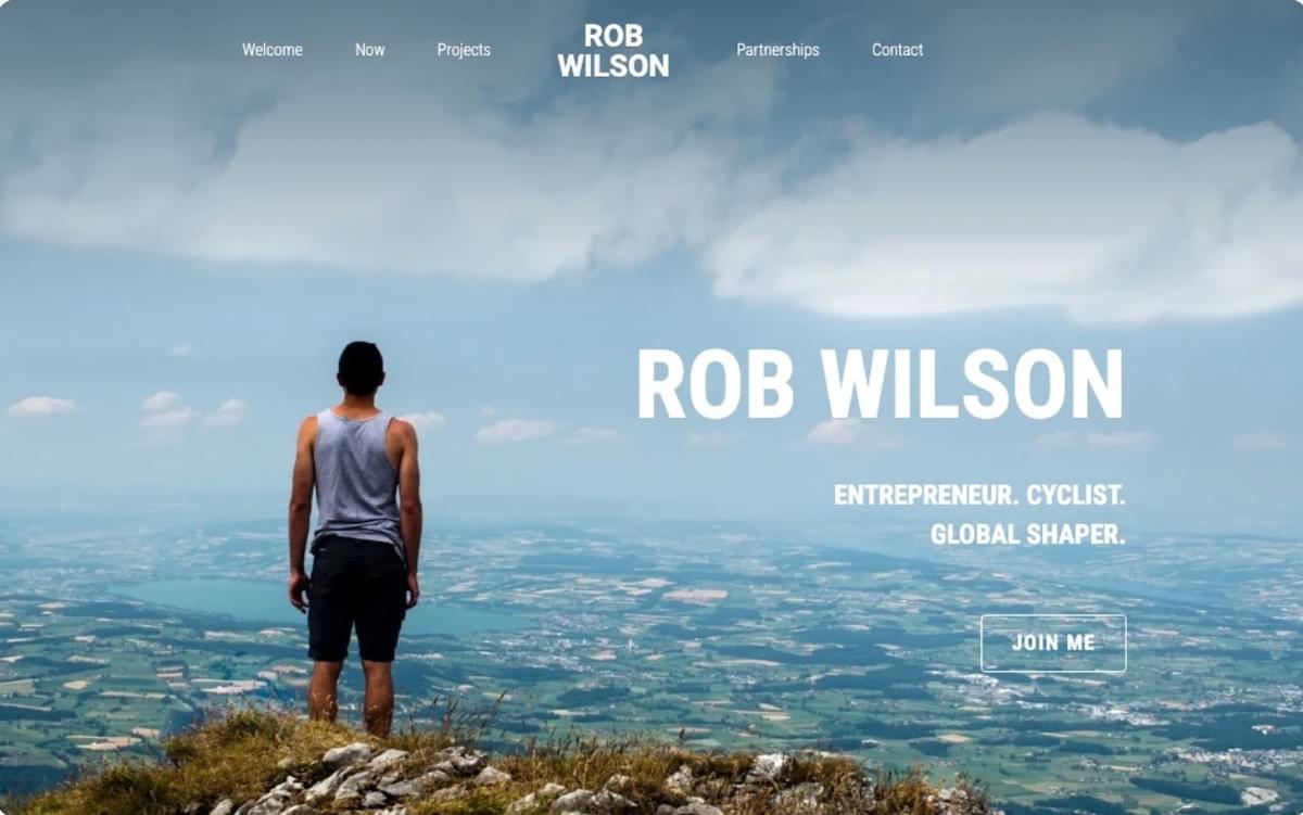 Heldere Website Sjabloon van Strikingly