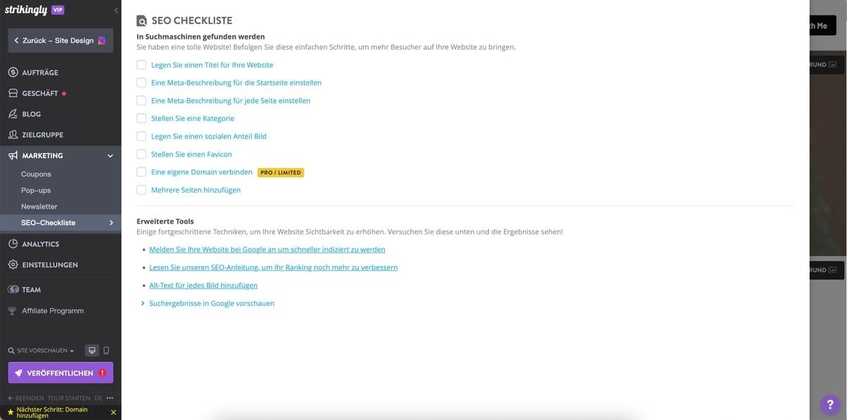 Wie kann Strikingly zum Wachstum des Großhandelsgeschäfts beitragen - SEO-Tools