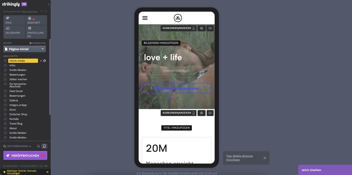 Strikingly: Der perfekte Leitfaden für die erfolgreiche Gründung eines Fitnessunternehmens - Responsive Vorlagen
