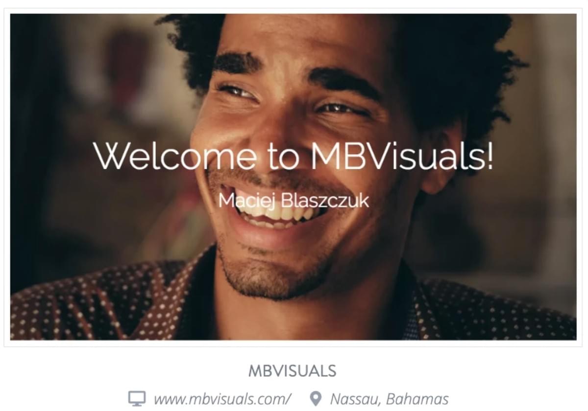 Fotografiewebsite: MB Visuals