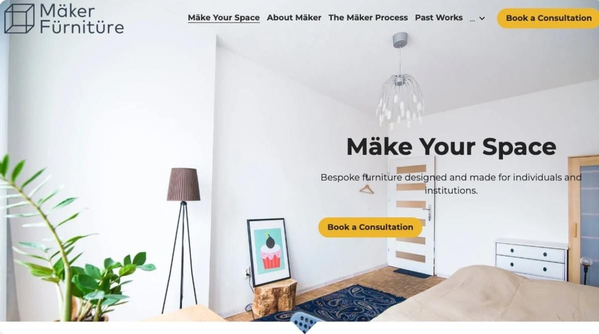 Makersjabloon van Strikingly