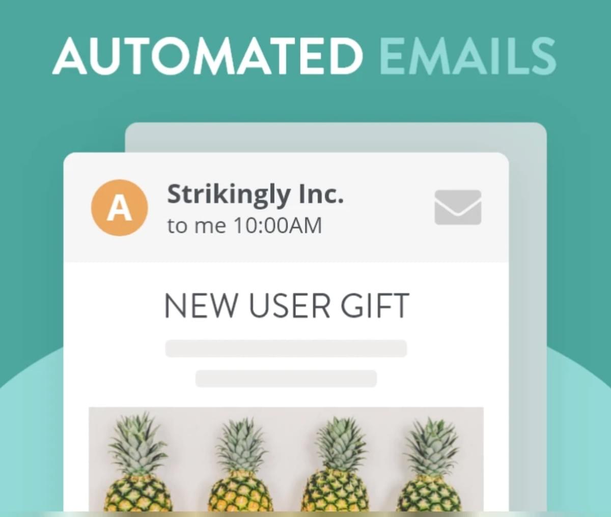 Recurso de E-mail Automatizado da Strikingly