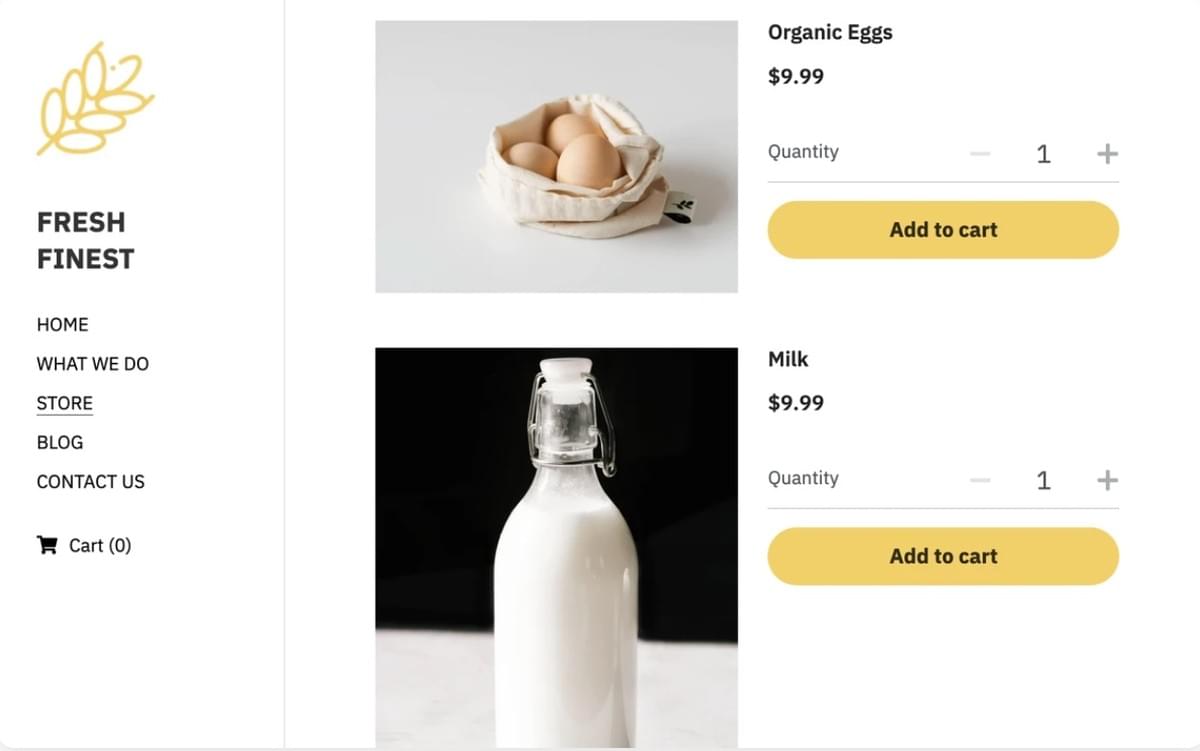 Vers Template van Strikingly