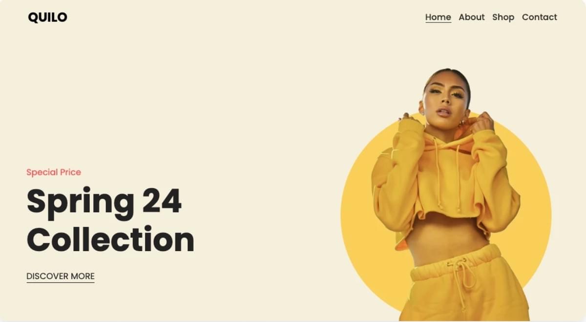 Quilo Sjabloon van Strikingly