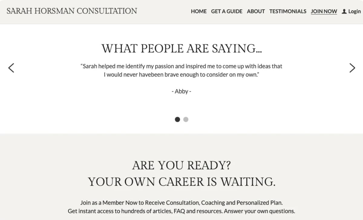 Modelo de Coach de Startup da Strikingly