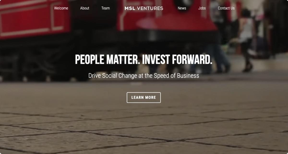 Strikingly: MSL Ventures Sjabloon