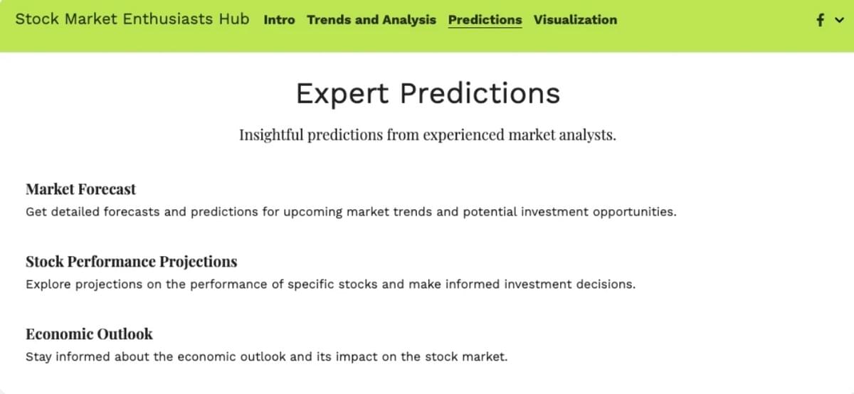 Compartilhando Insights do Mercado de Ações no Seu Site Strikingly