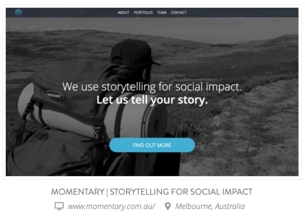 URL momentâneo do site