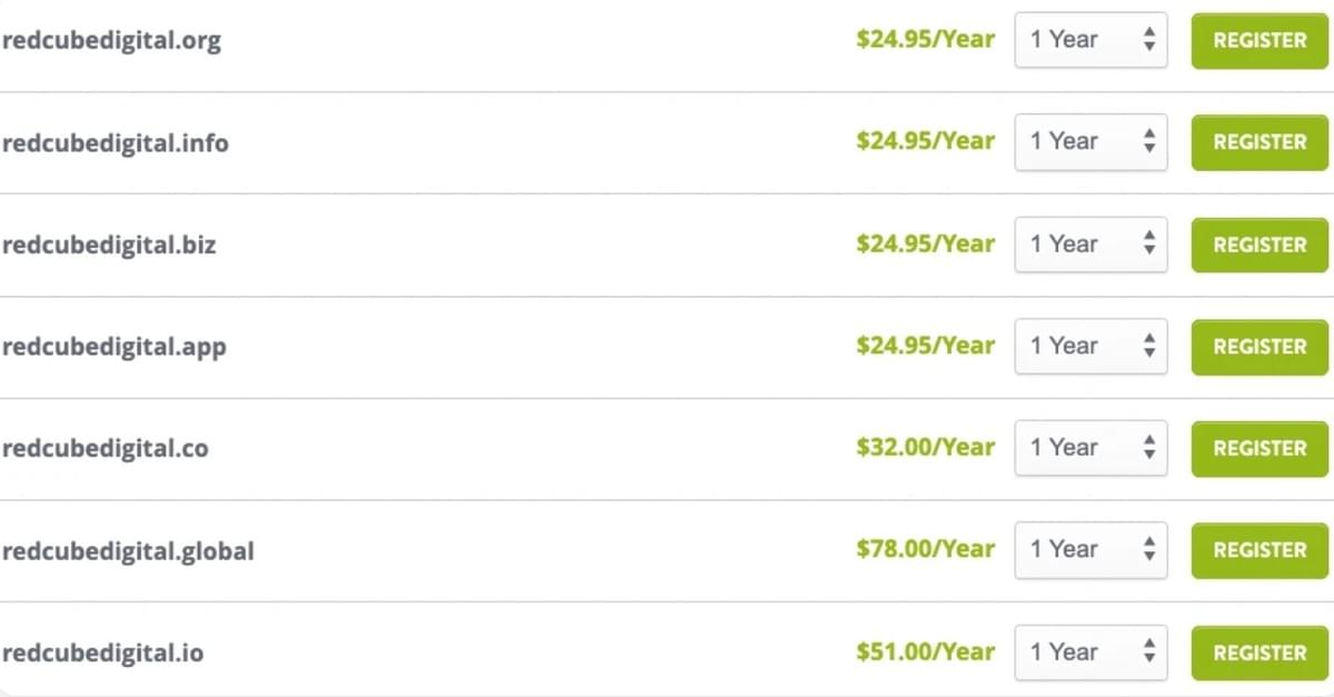 Domeinextensies van Strikingly