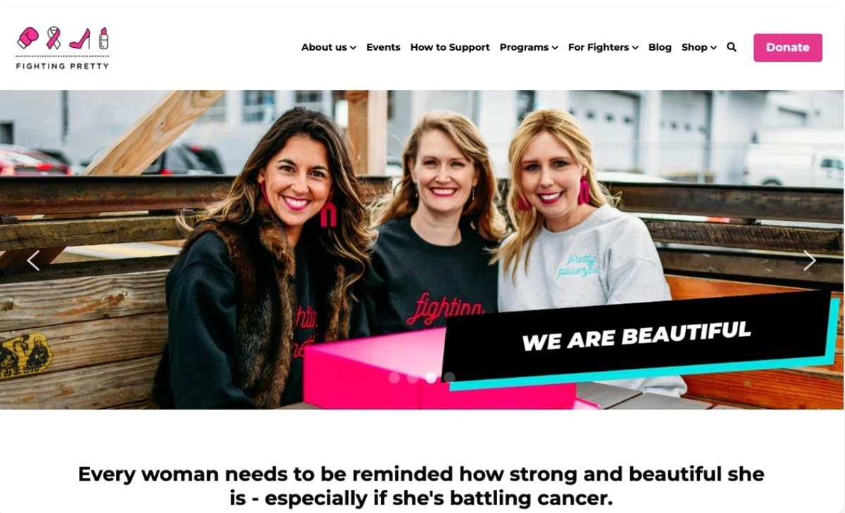 Geweldige logo-kleurencombinaties: Fighting Pretty 