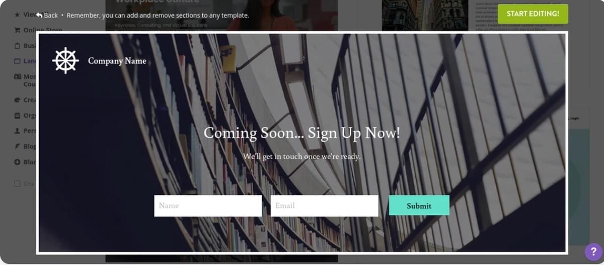 professionele e-mails - Strikingly voor Professionele E-mail - E-mailmarketing Integratie