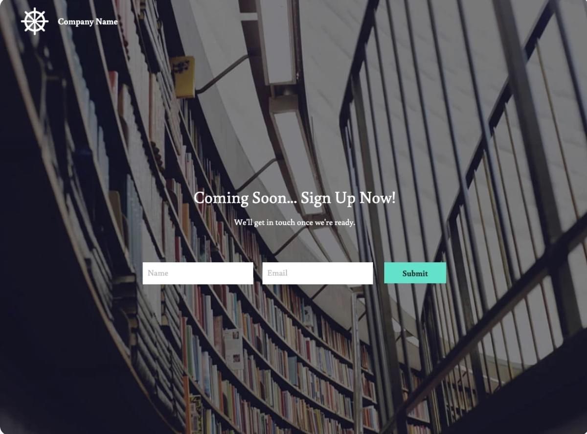 Eenvoudige Omslag In Aanbouw Website Sjabloon