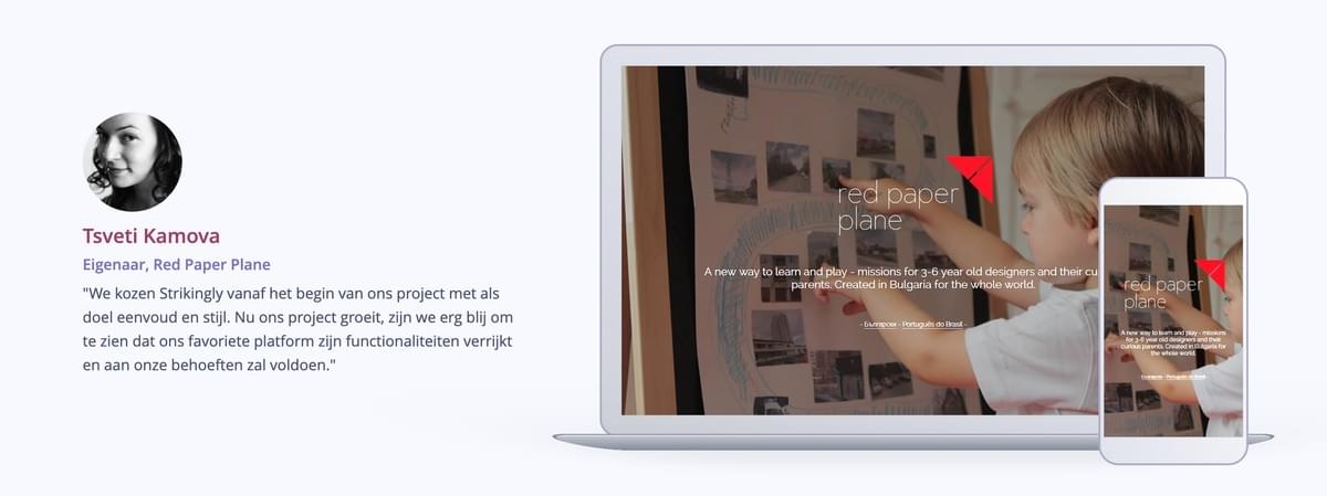 Red Paper Plane Responsieve Website