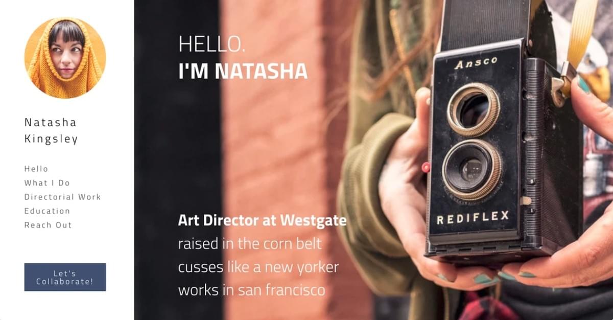 Strak Sjabloon van Strikingly