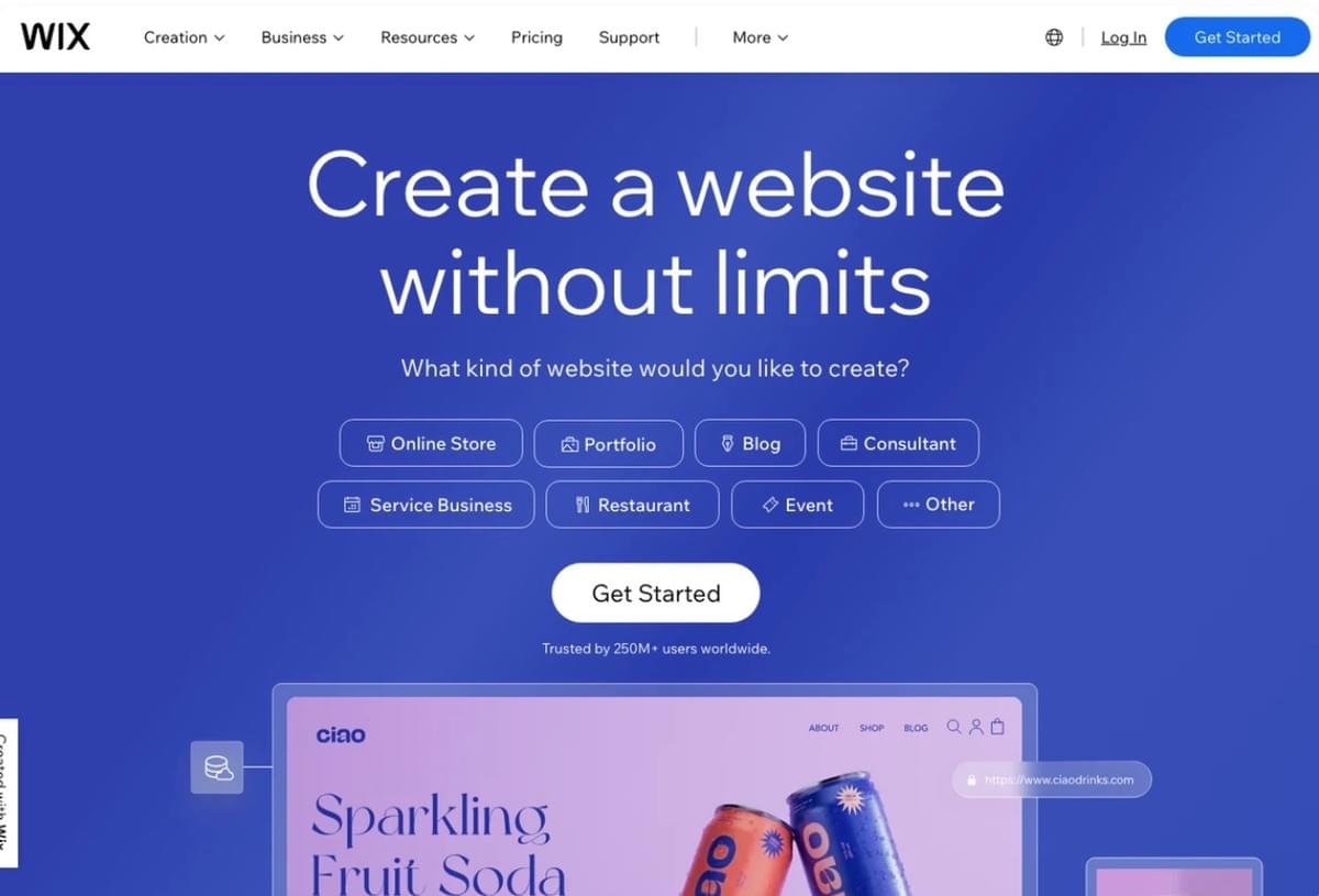 Wix Website-Baukasten