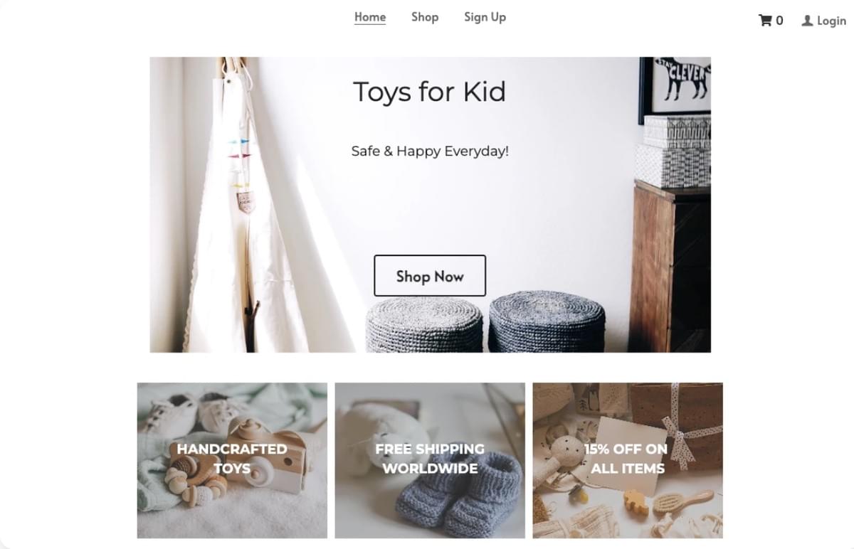 Speelgoed voor Kinderen Online Winkel Template