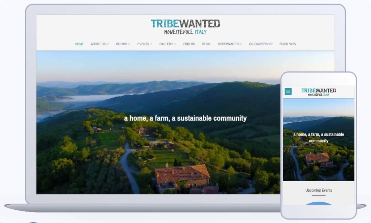 Tribo queria site móvel