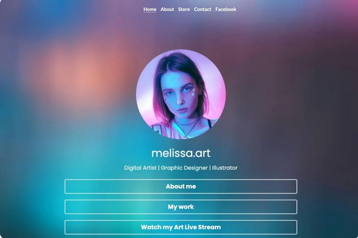 Modelo Melissa.Art da Strikingly