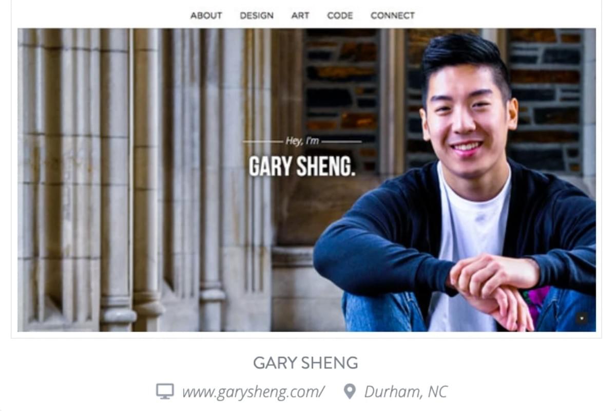 Domínio pessoal de Gary Sheng