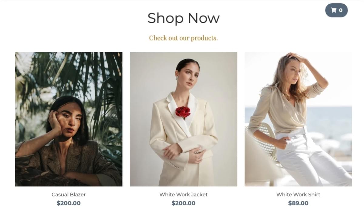 Perspectief winkel sjabloon