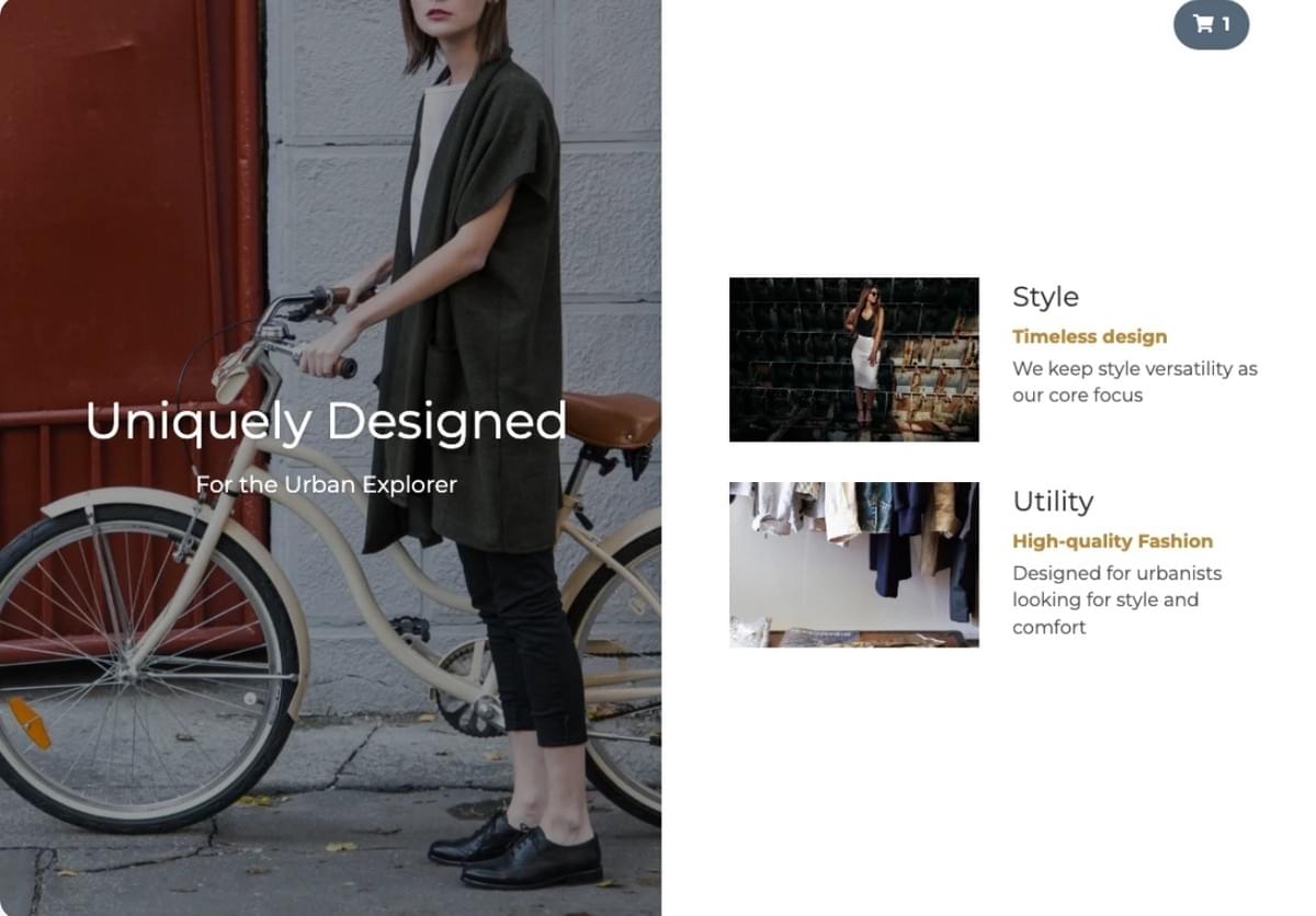 Perspective Winkel Sjabloon van Strikingly