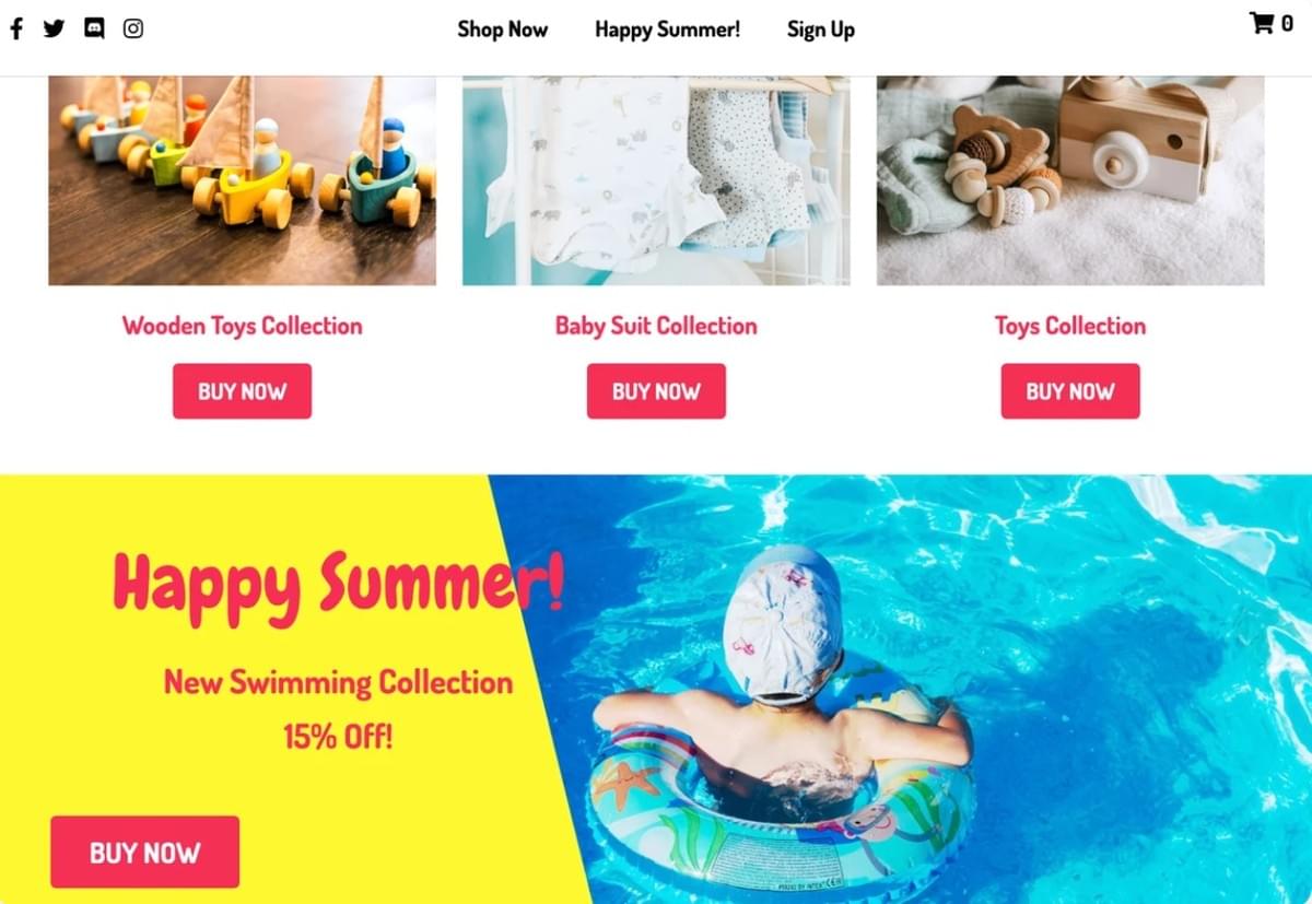 Peggi Ecommerce Sjabloon van Strikingly