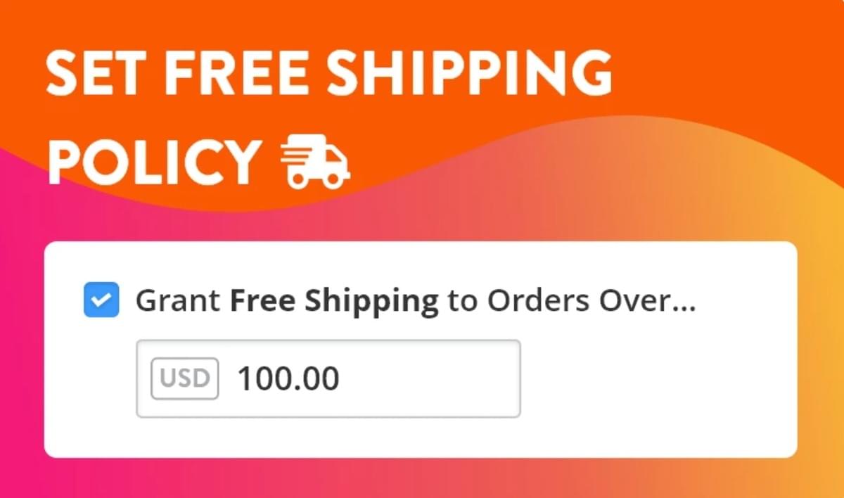 Política de envio impressionante