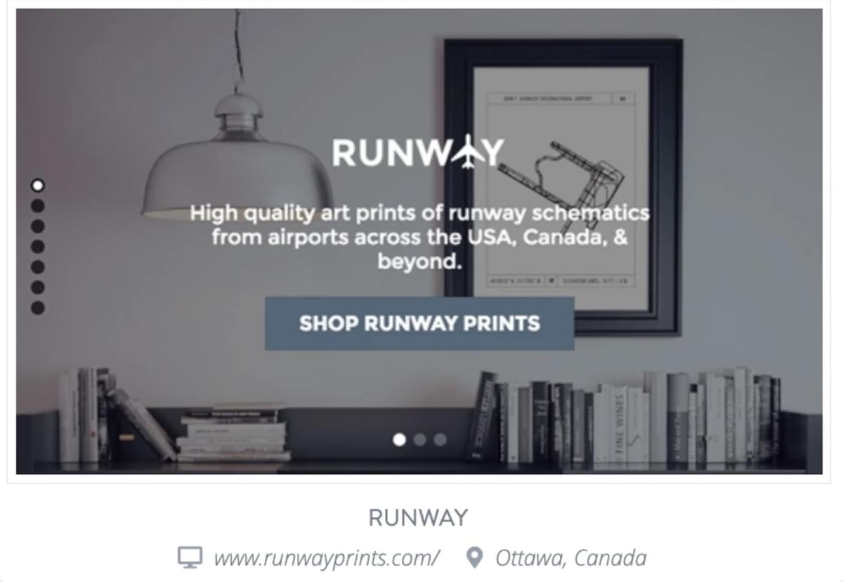 Runway Prints E-commerce domeinnaam  