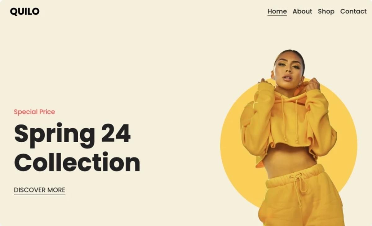 Modelo Quilo da Strikingly