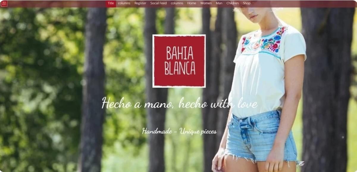 Bahia Blanca-website van Strikingly