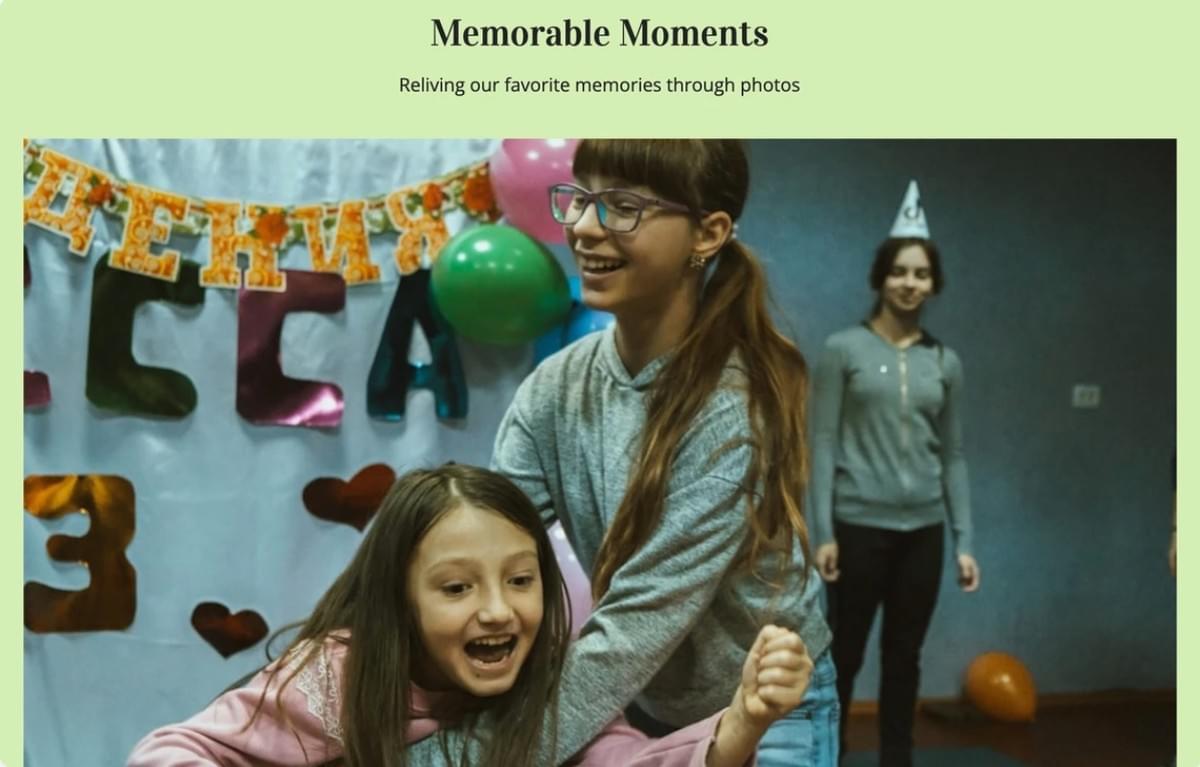 Site de fotografia de família