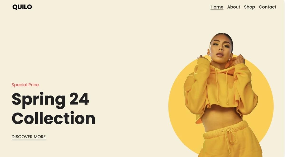 Modelo Quilo da Strikingly