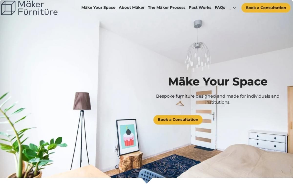 Bouwer Websitetemplate van Strikingly