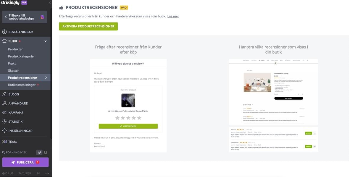 Strikingly Produktrecension Egenskap