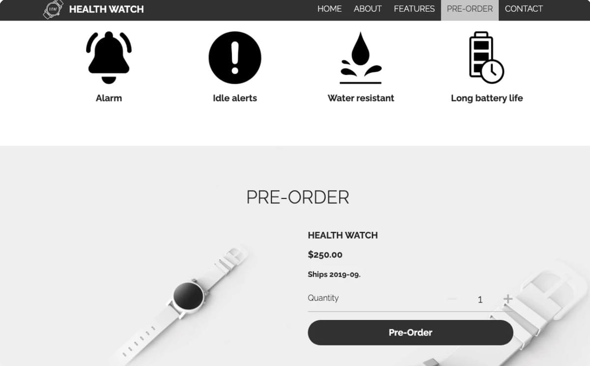 Health Watch Ecommerce Sjabloon