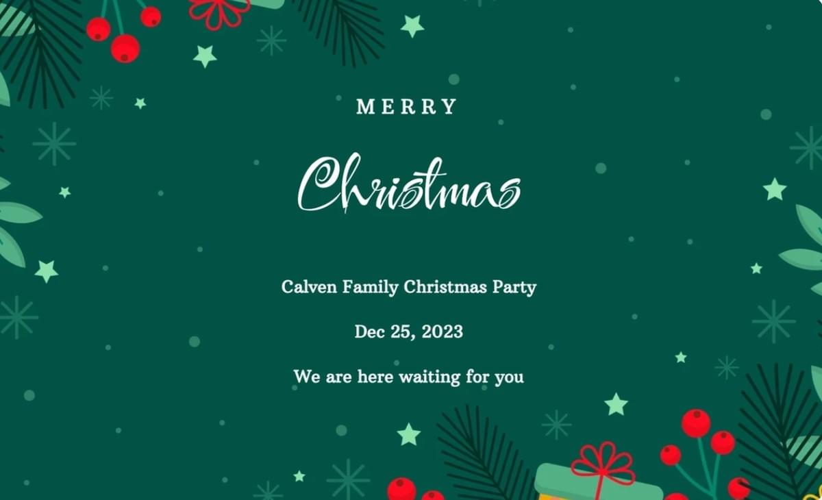 Feestsjabloon van Strikingly