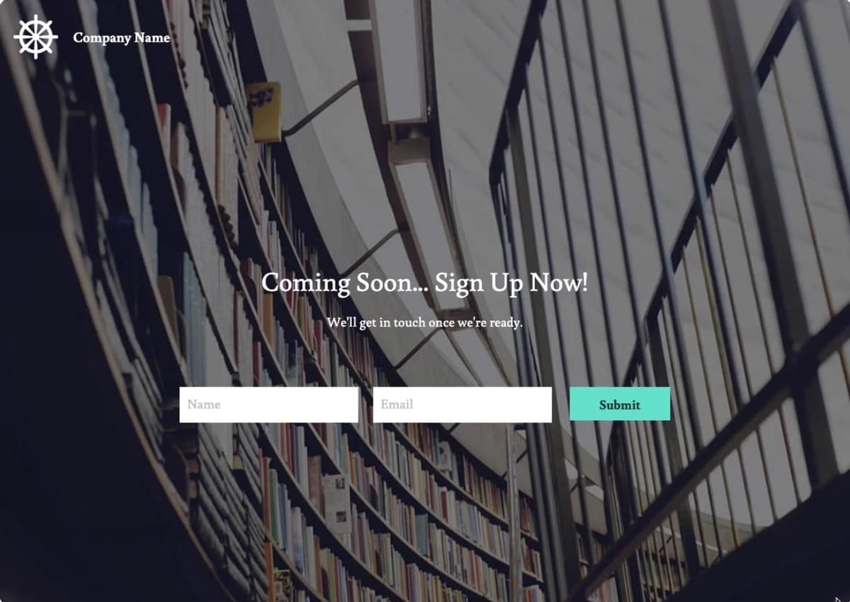 Eenvoudige Omslag Binnenkort Beschikbaar Sjabloon van Strikingly