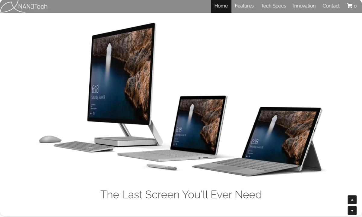 Light Deck Template von Strikingly