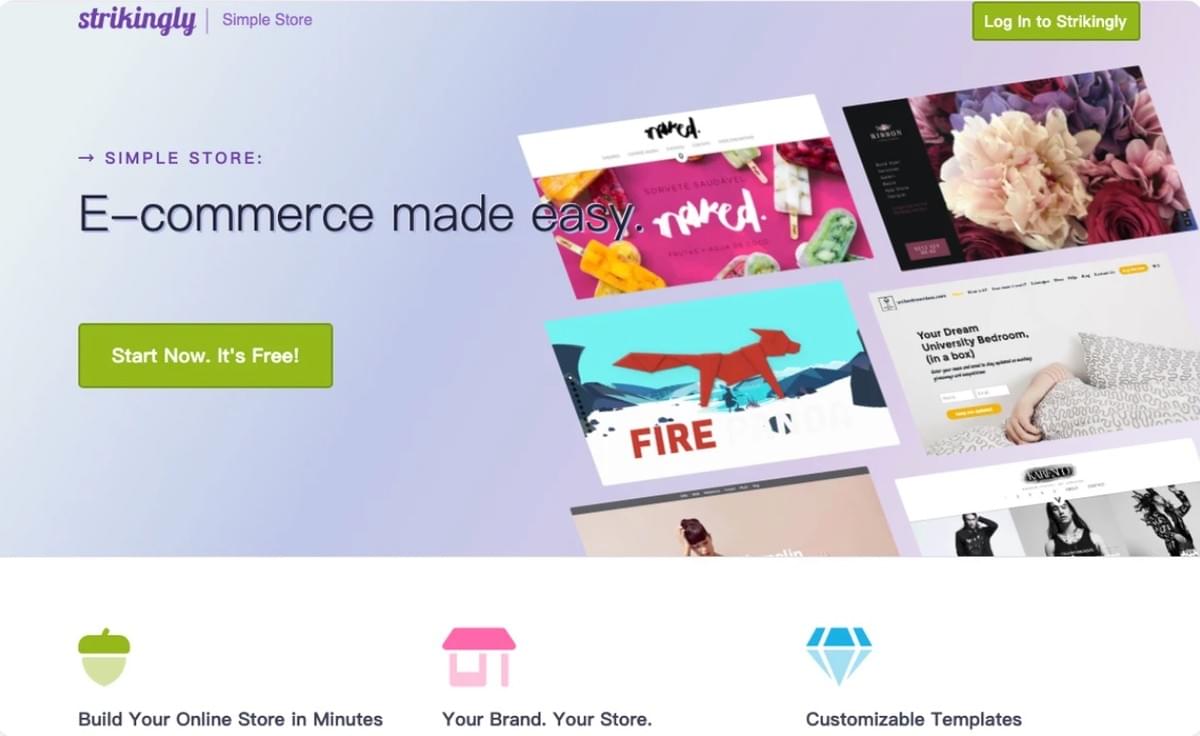 Strikingly Ecommerce