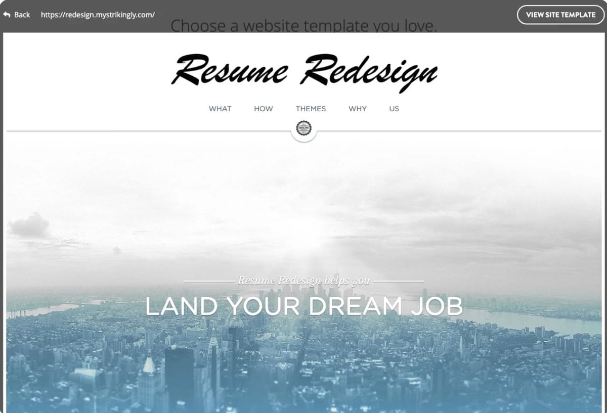 CV-herontwerp met gratis domein