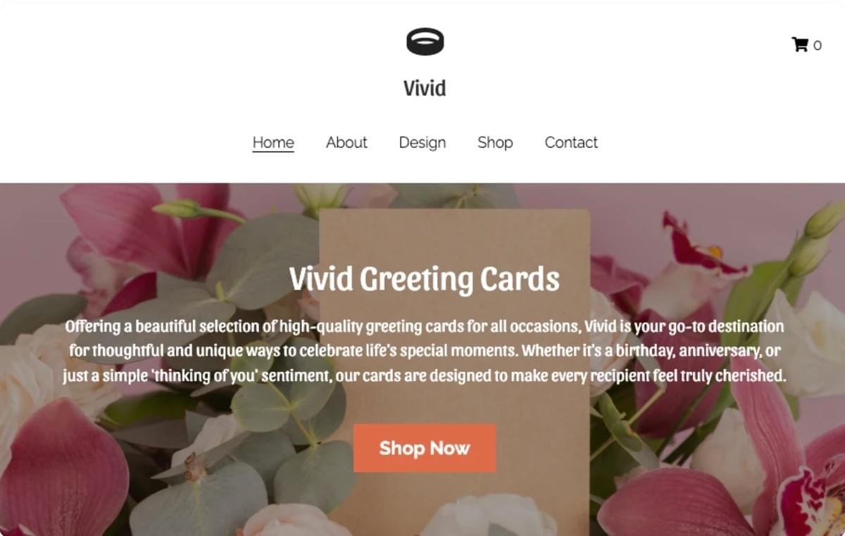 Modelo de Cartão de Cumprimentos da Strikingly