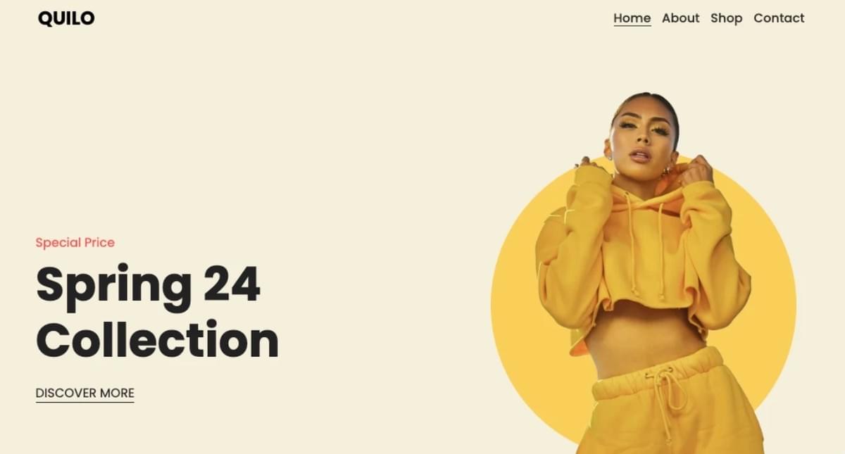 Modelo Quilo da Strikingly