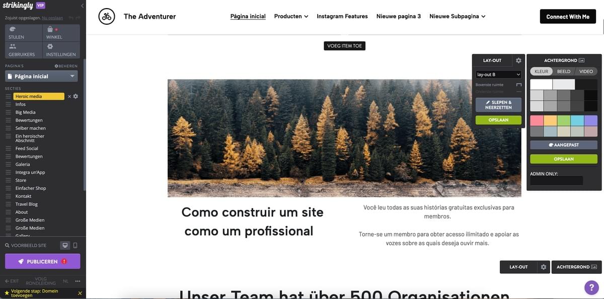 Opvallende websiteredacteur