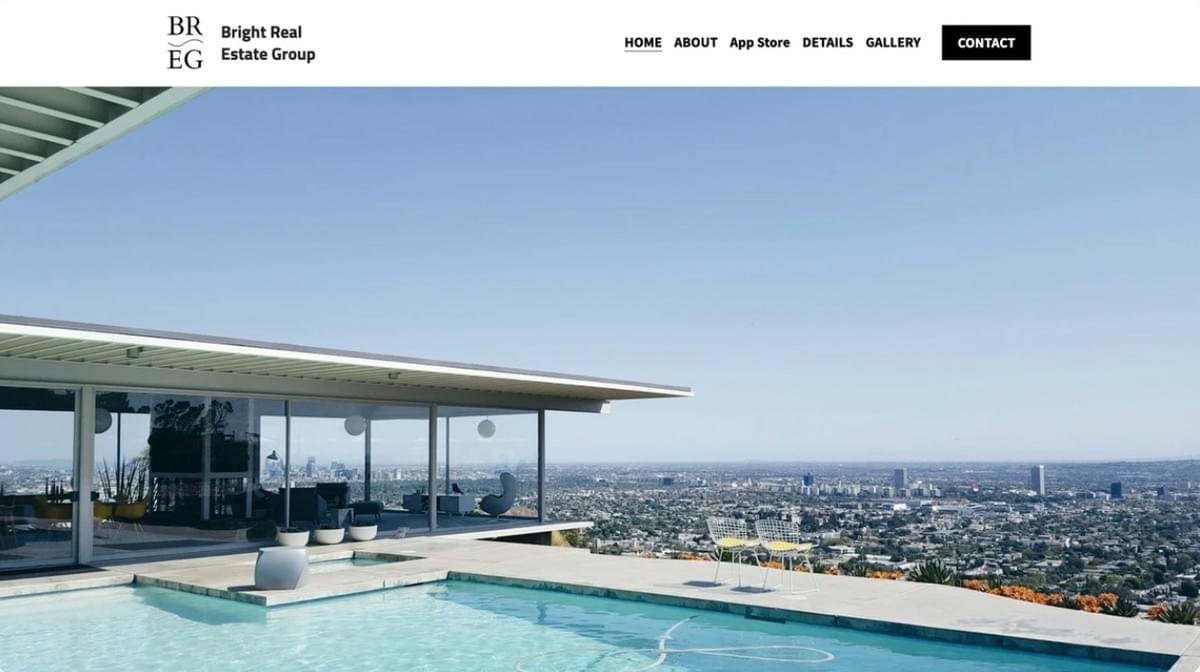 Hill Crest Onroerend Goed Sjabloon van Strikingly