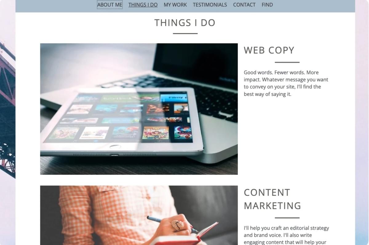 Starten Sie Ihr freiberufliches Geschäft: Erstellen Sie Ihre Über-Mich-Seite