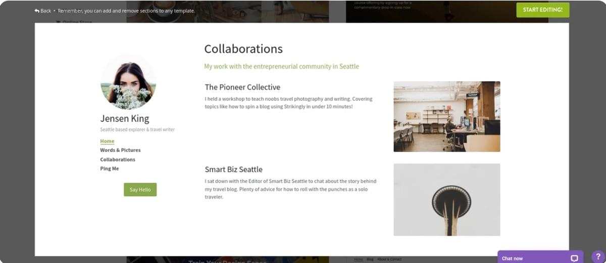 abonnementsbedrijf met Strikingly - Marketing en Promotie