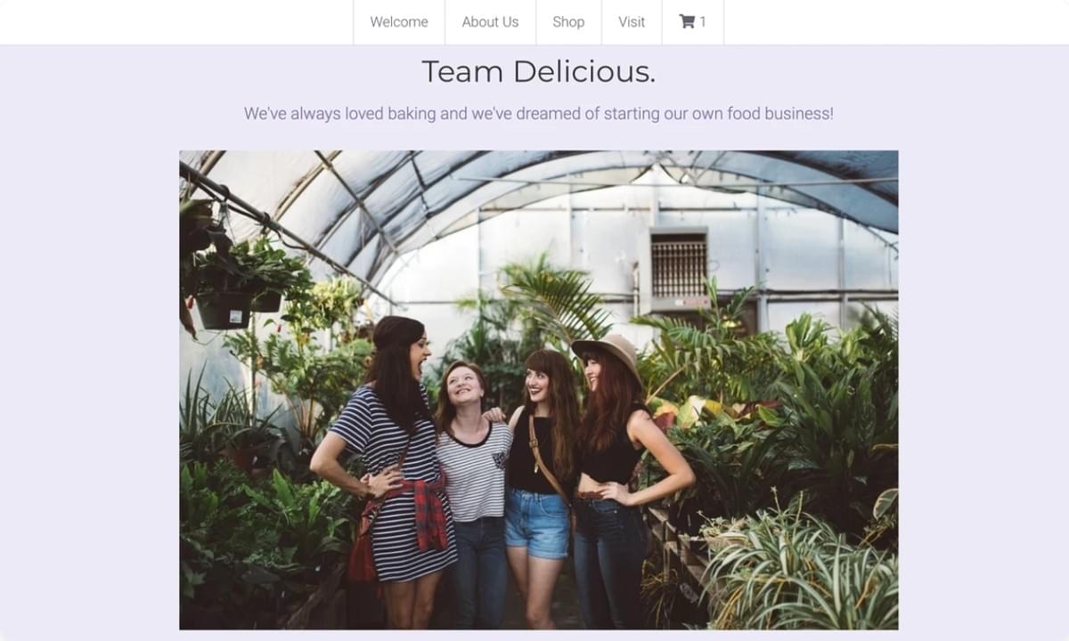 Minimaal sjabloon van Strikingly