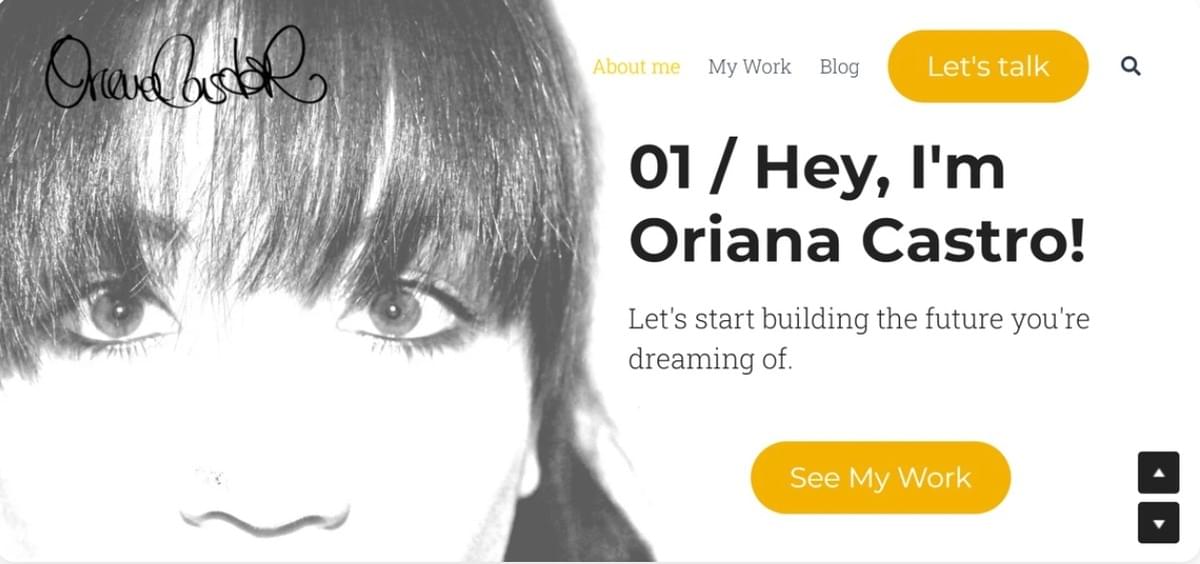 Persoonlijk profiel Website zoals Oriana