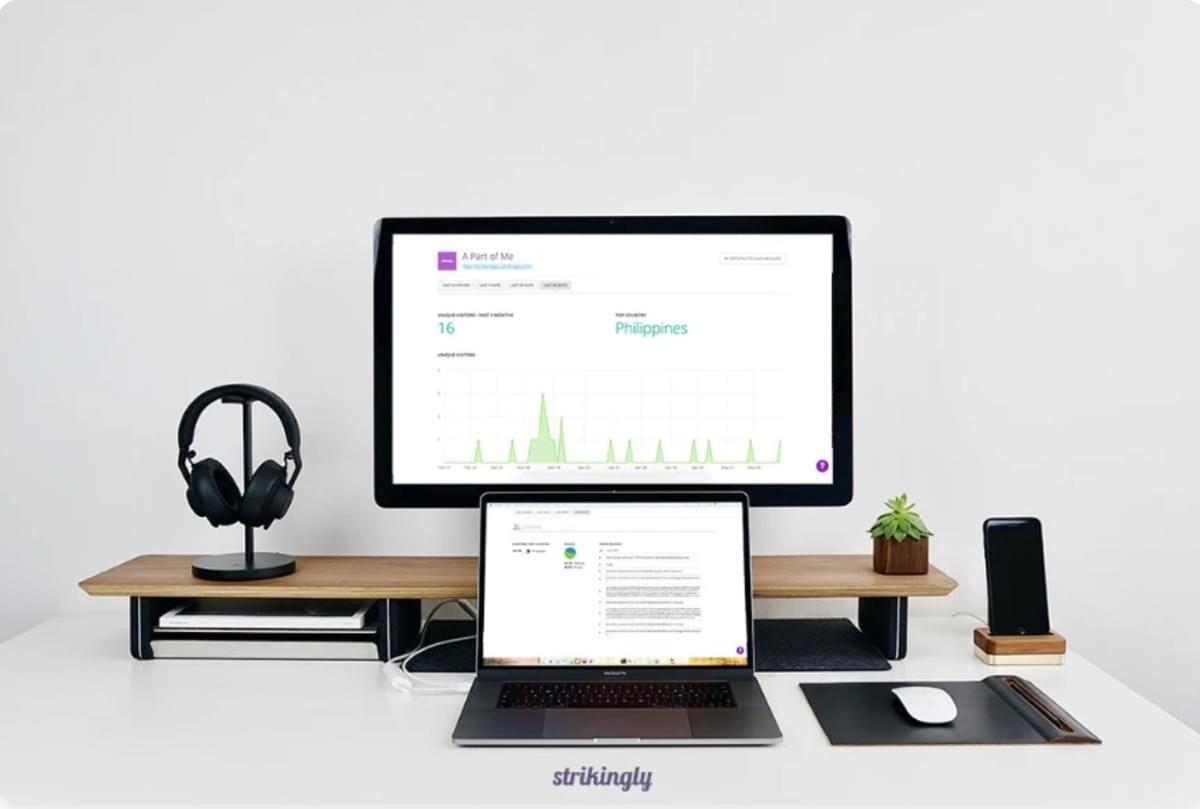 Strikingly Analytics Dashboard